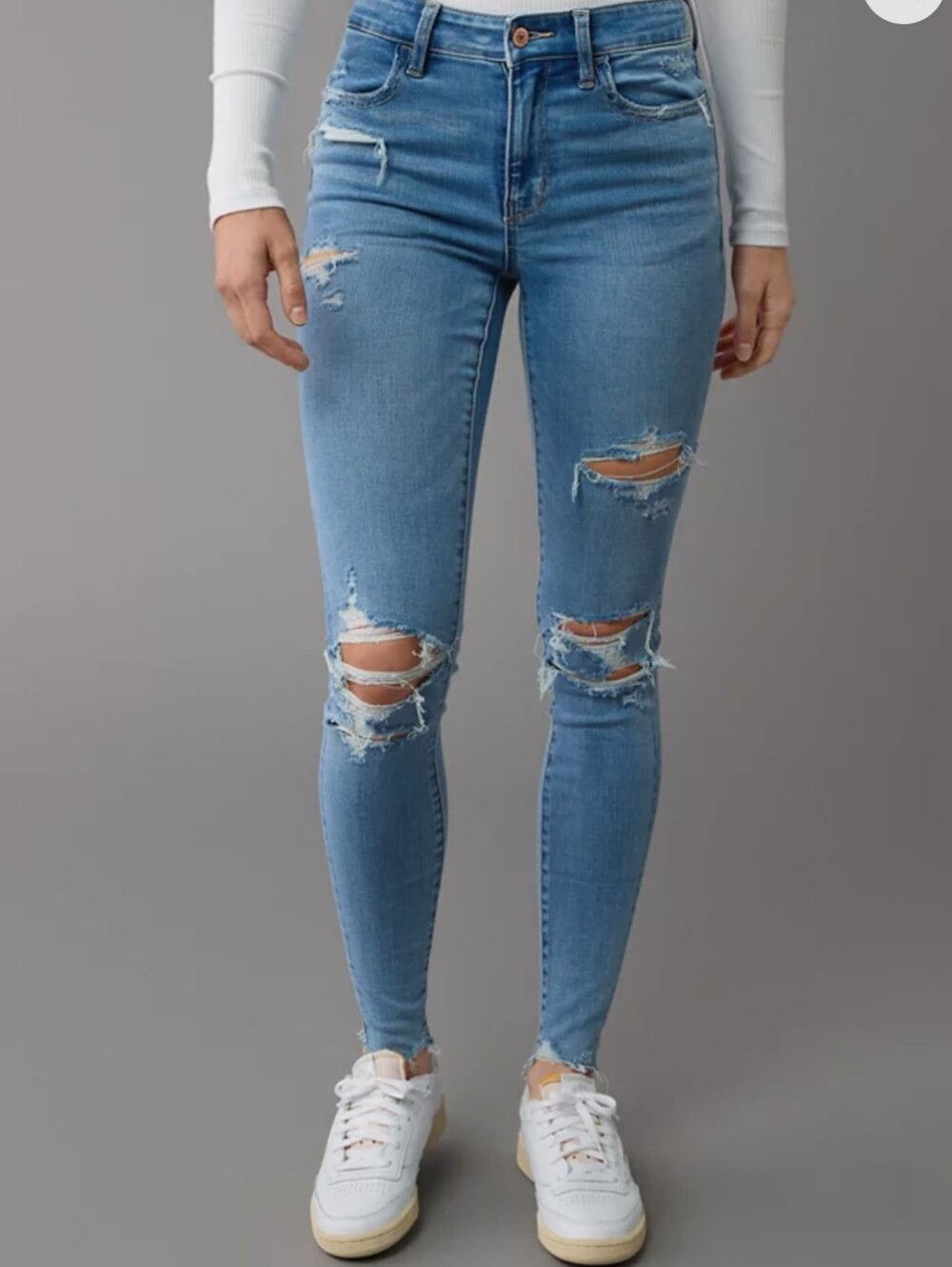 NWOT American Eagle High-Rise Ripped Jeggings